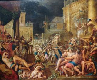 Midas's Feast in Honor of Bacchus and Silenus