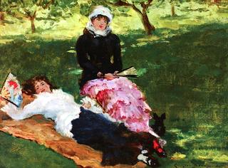 Ladies on the Lawn