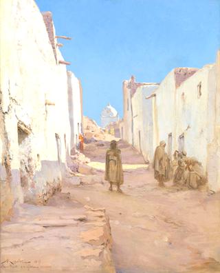 Busy Street in Bou Saada