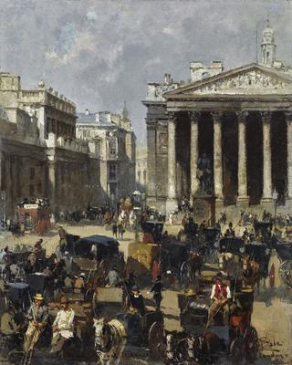 Mansion House and Royal Exchange, London