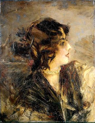 Portrait of Anita de la Ferie, 'The Spanish Dancer'