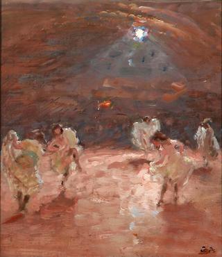 Can-can dancers in Paris