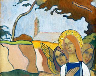 Madonna and Two Angels or Madonna of the Fireflies