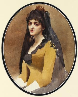 Portrait of a Lady in Spanish Costume (at Haverfordwest Castle, Pembrokeshire, United Kingdom)