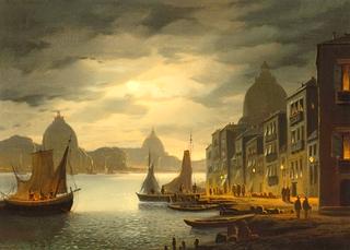 Venetian Cityscape at Evening