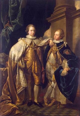威尔士亲王乔治和后来的约克公爵弗雷德里克亲王的肖像
