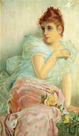 Jeune fille à la rose