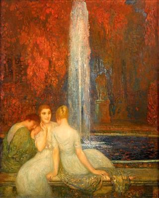 Three Women before a Fountain