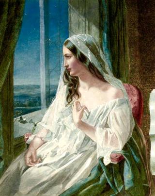 By the window