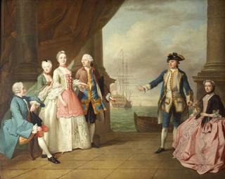 Mrs Constantine Phipps Greets Her Brother, Captain Augustus Hervey