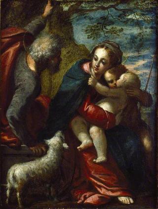 The Holy Family with the young St John the Baptist