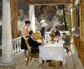Tea on the verandah
