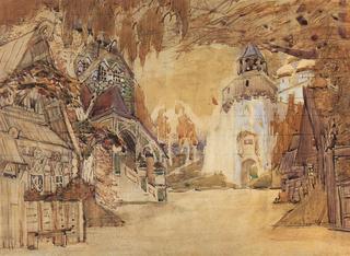 Stage Design for the Opera "The Tsar's Bride"