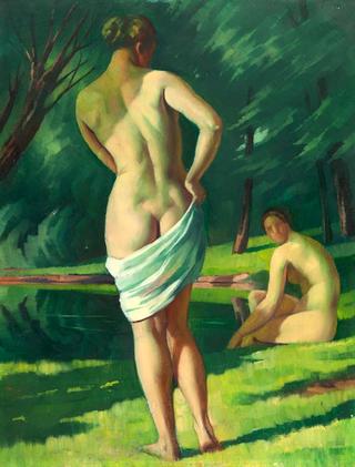 Two Bathers