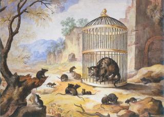 Cat in a Cage