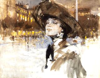 Portrait de femme au chapeau