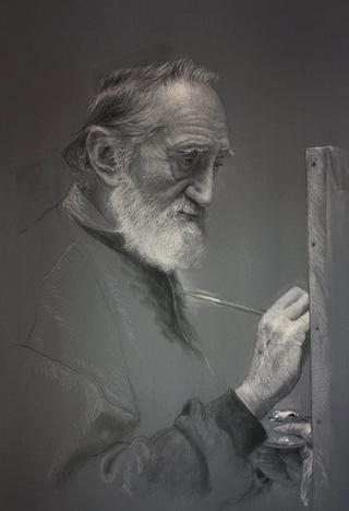 El Maestro en su estudio