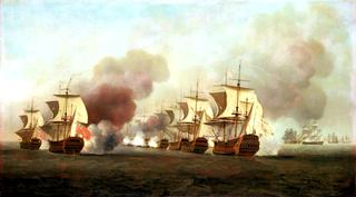 End of Knowles' Action off Havana, 1 October 1748