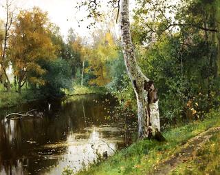 Forest Landscape with a River