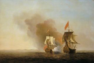 The Capture of the 'Nuestra Senora de Cavadonga' by HMS 'Centurion', 20 June 1743