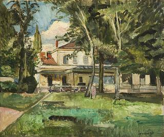 View of a House in a Garden