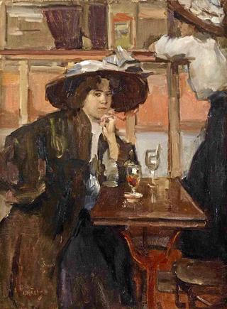 In the café, Paris