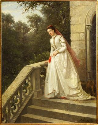 Dorothy Vernon on the Stairs of Haddon Hall