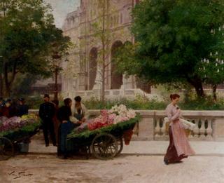 Flower Seller at the Church