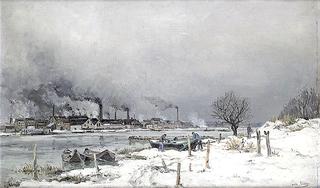 The Seine with Snow