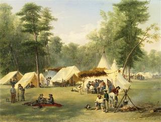 Camp of the Third Kentucky Confederate Infantry at Corinth, Mississippi