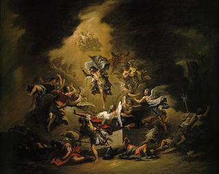 Christ Resurrected Surrounded by Angels