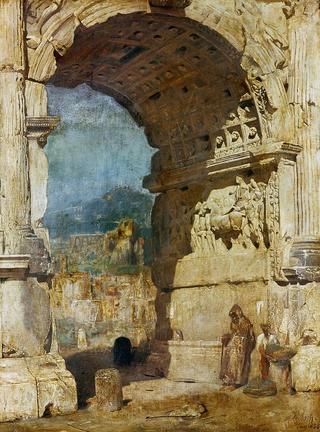 The Triumphal Arch of Titus in Rome