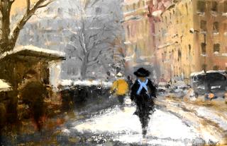 Winter on the Quai des Grands Augustins, Paris