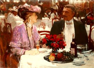 Couple au restaurant