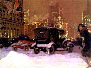 Winter Evening in Times Square