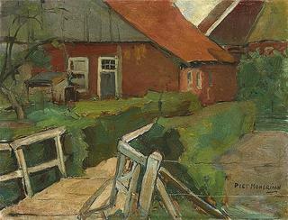 Farm building with bridge