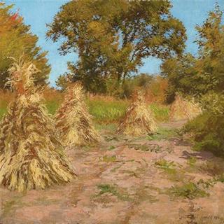 Grain Stacks, Autumn