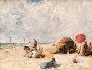 Gallant Scene on the Beach