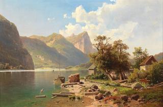 At the Mondsee over looking the Drachenwand