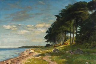 A Costal Scene with Grazing Cows