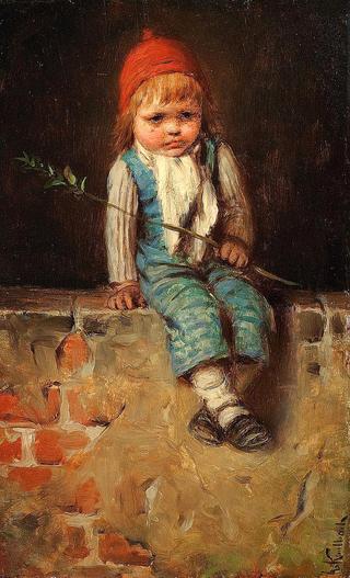 Seated Farm Boy