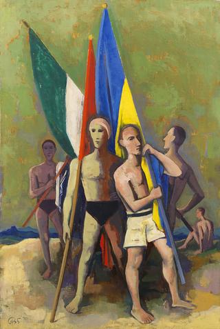 Youngsters with Flags