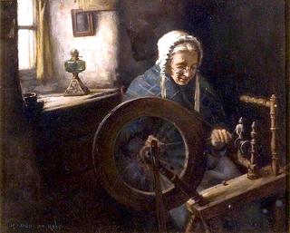 Old Lady Spinning