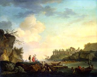 Ruins near the Mouth of a River