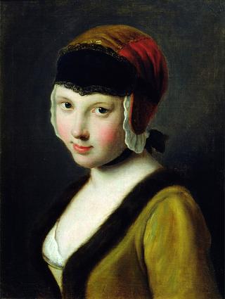 A girl with a black mask