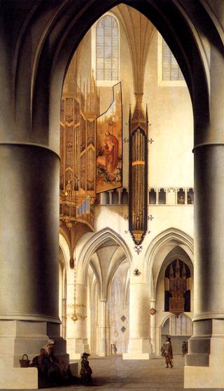 Interior of St Bavokerk in Haarlem