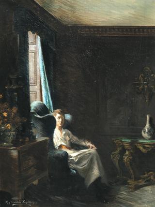 Portrait of a Woman in a Drawing Room