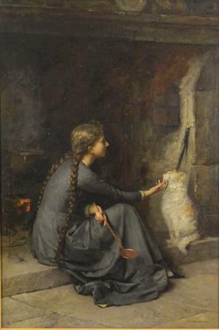 Young Women with Cat