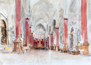 Interior of the Church of San Giovanni e Paolo, Venice