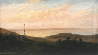 Dusk on the Lake Balaton at Almádi
